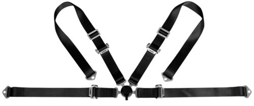 4 Points Safety Belt Black - Pair No Fia