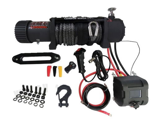13500 SYNTHETIC ROPE ELECTRIC WINCH -12V