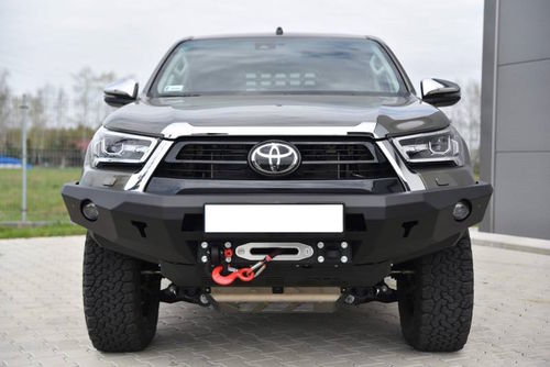 Heavy Duty - Paraurti Anteriore Con Supporto Verricello Toyota Hilux Revo 2020-2023