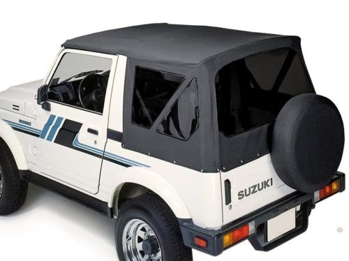 Soft Top - Classic Suzuki SJ/Samurai - Black With Tinted Windows